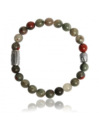 Bracelet Bloodstone Japser with Buddha