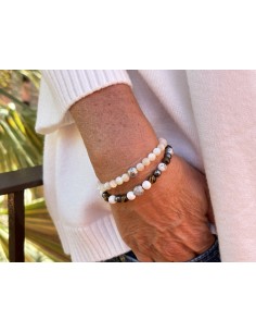 Bracelet 6 mm Howlite /... 2