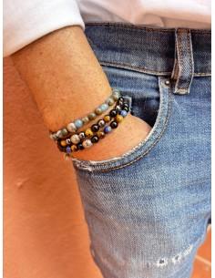 Bracelet 6 mm Agate Noire /... 2