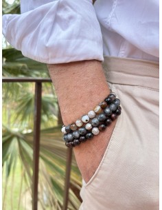 Bracelet Agate Café et Talisman 2