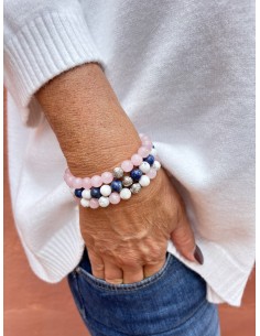 Bracelet 8mm Quartz Rose 2
