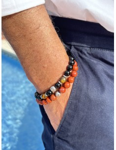 Bracelet Jaspe Rouge et Prospérité 2