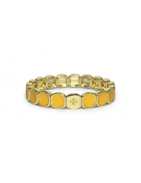 Bracelet Métal émaillé Jaune