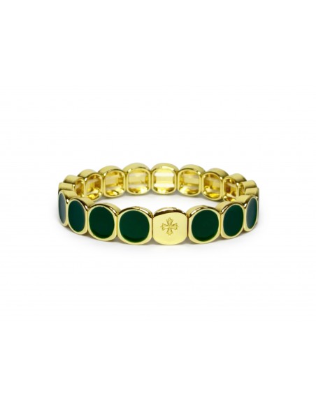 Bracelet Métal émaillé Emeraude