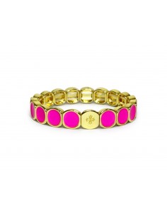 Bracelet Métal émaillé Fuschia