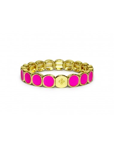 Bracelet Métal émaillé Fuschia