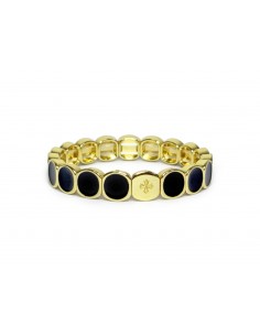 Bracelet Métal émaillé Noir