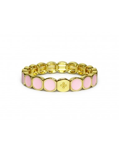Bracelet Métal émaillé Rose Poudré