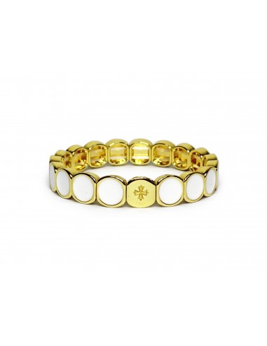 Bracelet Métal émaillé Blanc