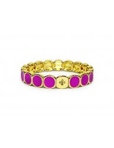 Bracelet Métal émaillé Lilas