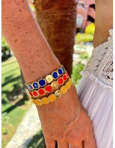 Bracelet Métal émaillé Saphir 2