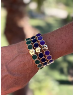 Bracelet Métal émaillé Violet 2