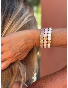 Bracelet Métal émaillé Blanc 2