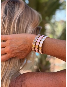 Bracelet Métal émaillé Taupe 2