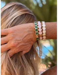 Bracelet Métal émaillé Crème 2