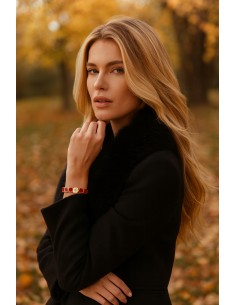 Bracelet Métal émaillé Rouge 2