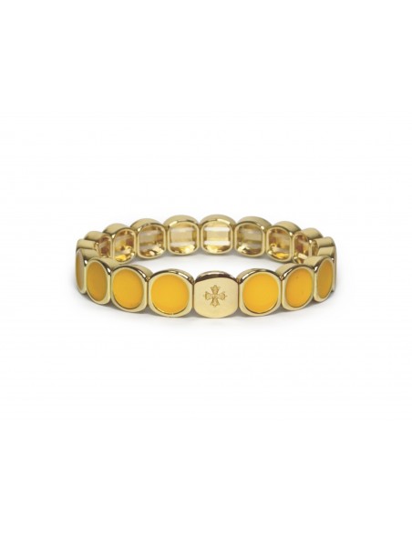 Bracelet Métal émaillé Jaune