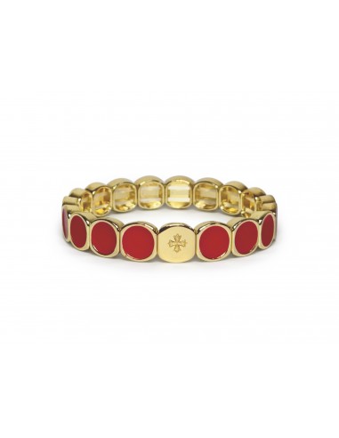 Bracelet Métal émaillé Rouge