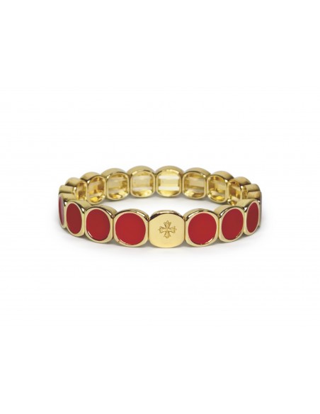 Bracelet Métal émaillé Rouge