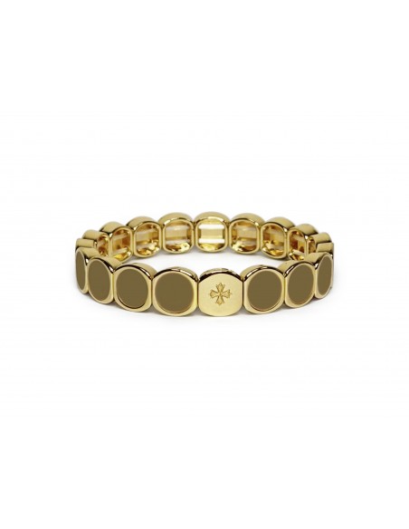Bracelet Métal émaillé Kaki