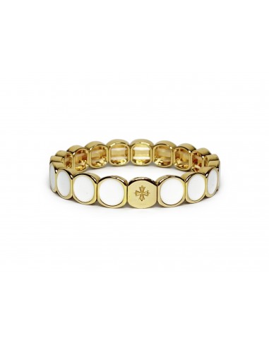 Bracelet Métal émaillé Blanc