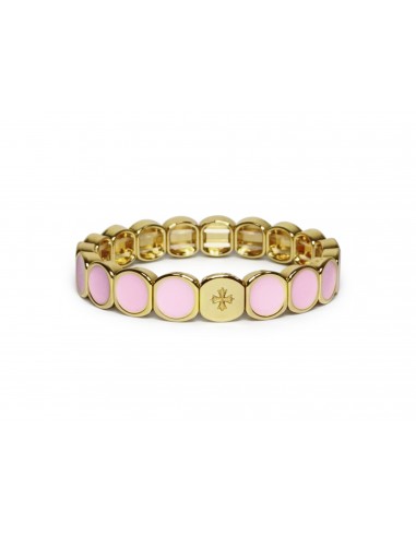 Bracelet Métal émaillé Rose Dragée