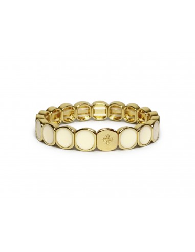 Bracelet Métal émaillé Crème