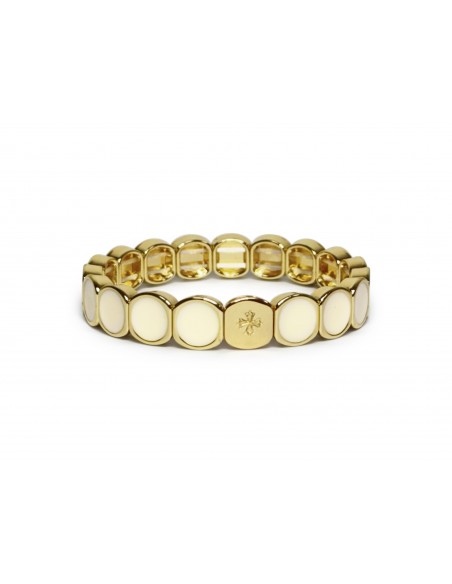 Bracelet Métal émaillé Crème