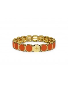 Apricot Enamel Metal Bracelet