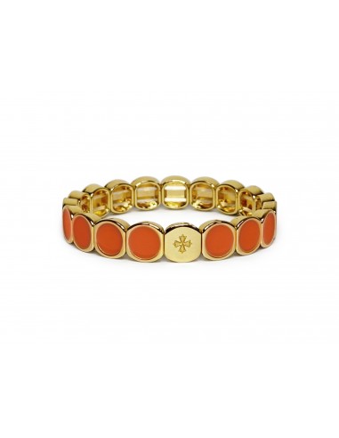 Bracelet Métal émaillé Abricot
