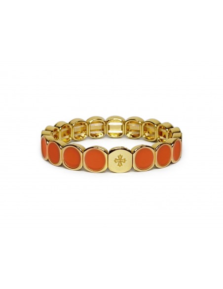 Bracelet Métal émaillé Abricot