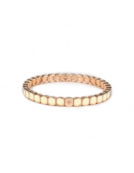 Bracelet Métal émaillé Slim Crème