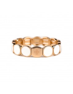 Bracelet Métal émaillé Bold Blanc
