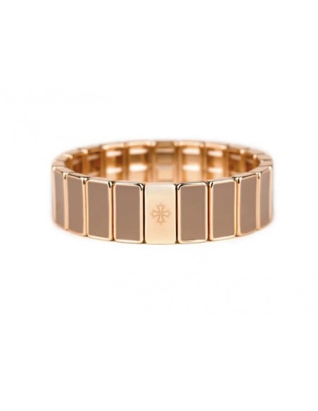 Bracelet Métal émaillé Sticks Taupe