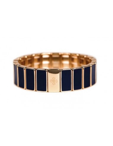Bracelet Métal émaillé Sticks Noir