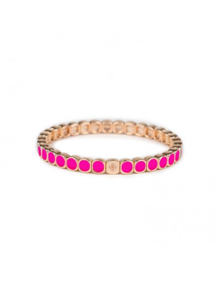 Bracelet Métal émaillé Slim Fuchsia