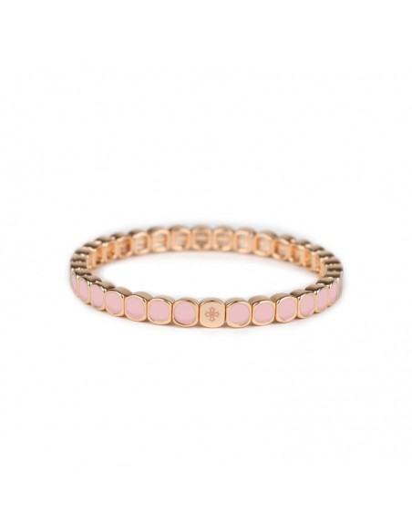 Bracelet Métal émaillé Slim Rose Poudré