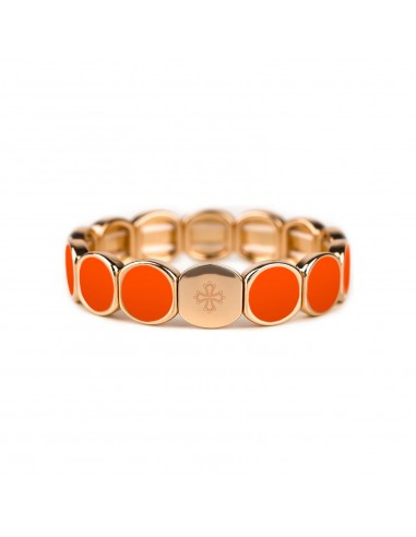 Bracelet Métal émaillé Bold Orange