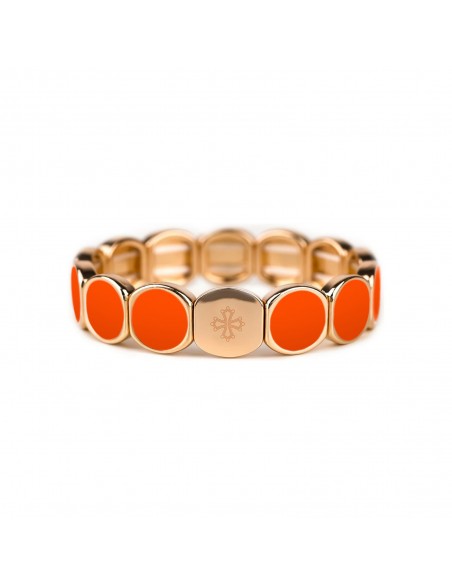 Bracelet Métal émaillé Bold Orange