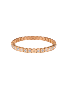 Bracelet Métal émaillé Strass Blanc