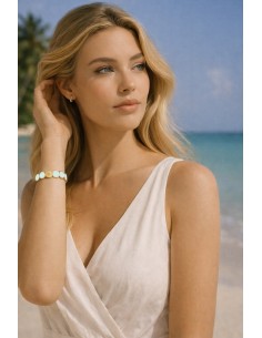 Bracelet Métal émaillé Bold Azur 2