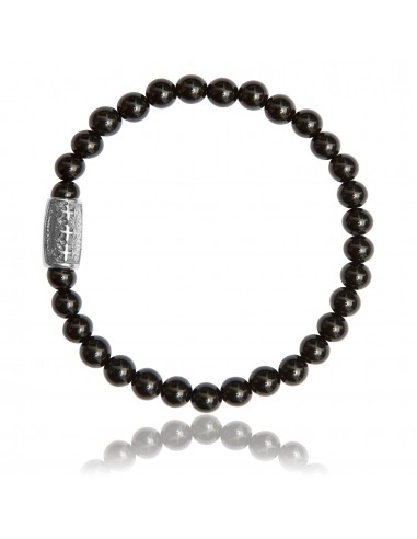 Bracelet 6 mm Agathe Noire