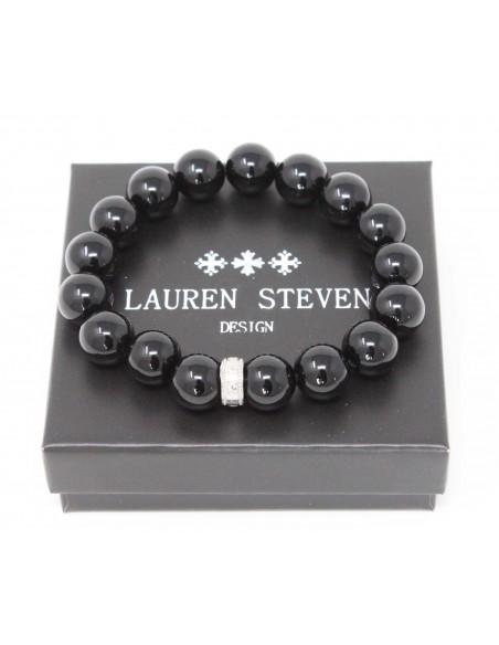 Bracelet 12 mm Agathe Noire