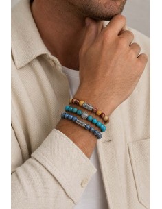 Bracelet 8mm Blue Mapstone 2