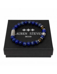 Bracelet Lapis Lazuli / Oeil de Tigre et Prospérité 2
