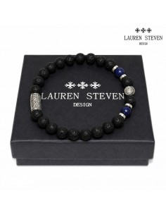 Bracelet 8mm Pierre de Lave / Lapis Lazuli 2