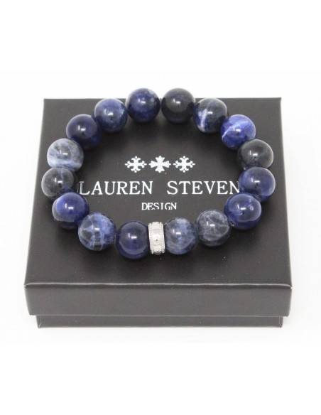 Bracelet 12 mm Sodalite Africaine