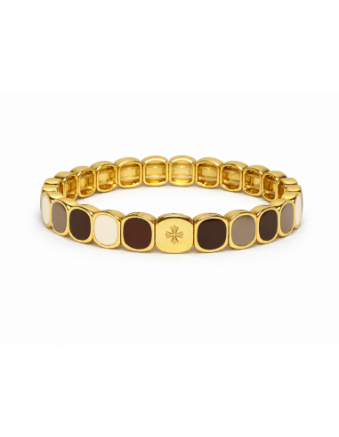 Bracelet Métal émaillé Medium Lueur de Moka