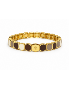 Bracelet Métal émaillé Medium Lueur de Moka