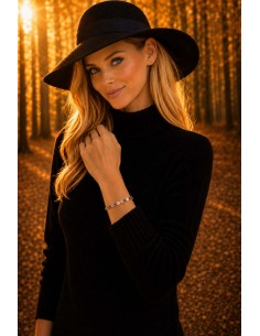 Bracelet Métal émaillé Slim Lueur de Moka 2